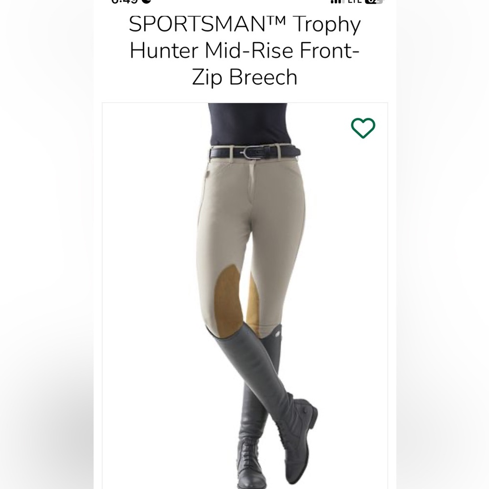 The Tailored Sportsman Beige Breeches with Black Accents